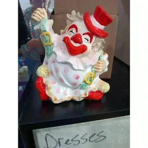 "NAPCO" Adorable Vintage Napcoware CIRCUS CLOWN‎ Vase Planter Made in JAPAN
